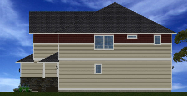 Right Elevation for House Plan #195260