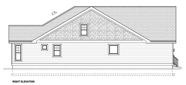 Right Elevation for House Plan #195222