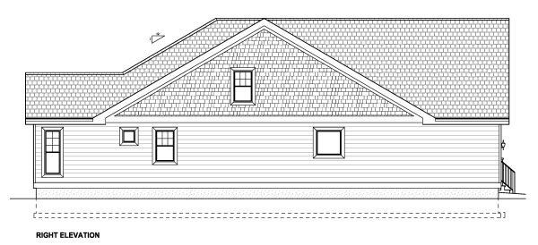 Right Elevation for House Plan #195222