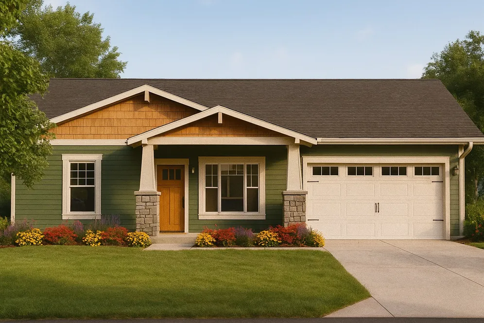 Full Rendering for House Plan #809090