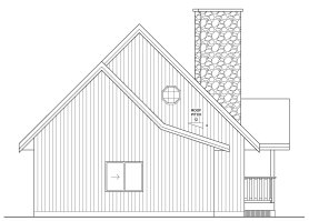Rear Elevation for House Plan #102017