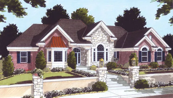 Full Rendering for House Plan #537220