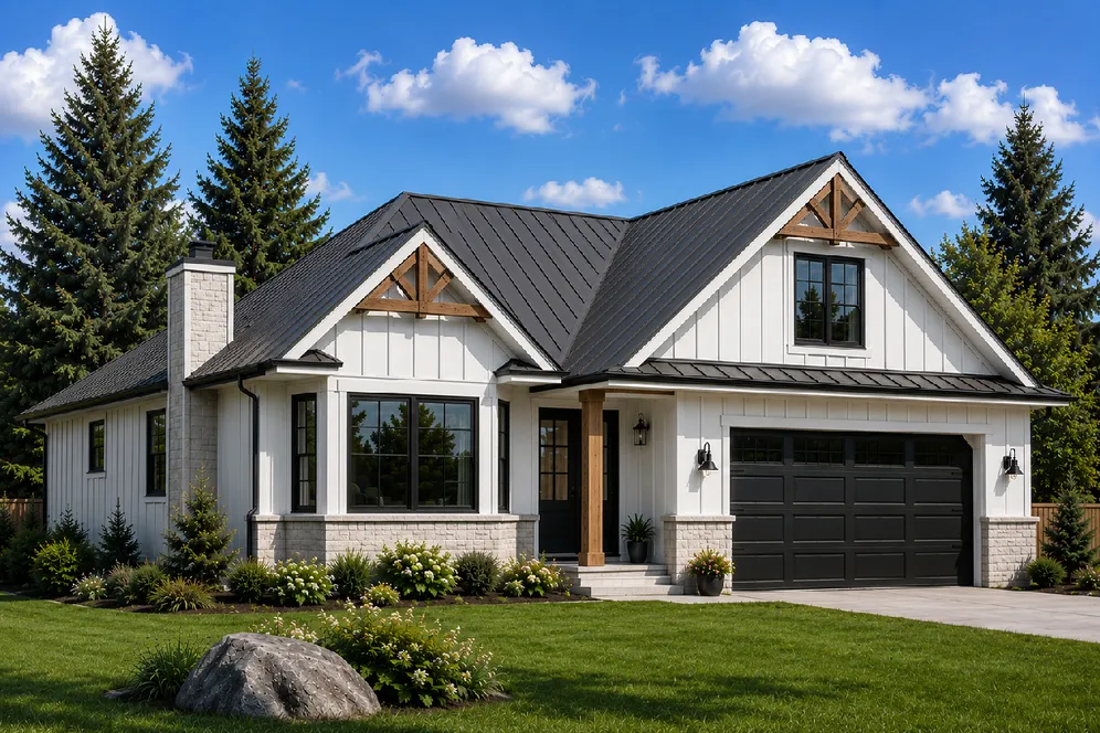 Full Rendering for House Plan #202009