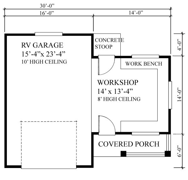 Main Floor Plan for House Plan #260850