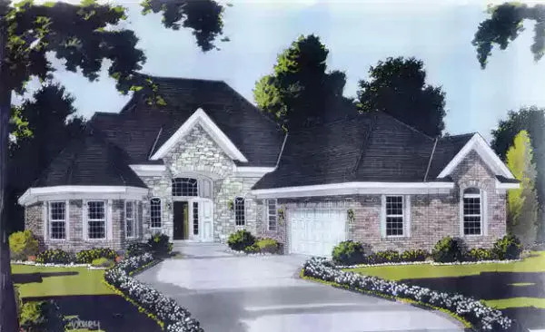 Full Rendering for House Plan #531120