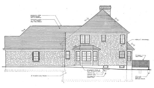 Right Elevation for House Plan #531120