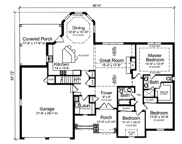 Main Floor Plan for House Plan #533281