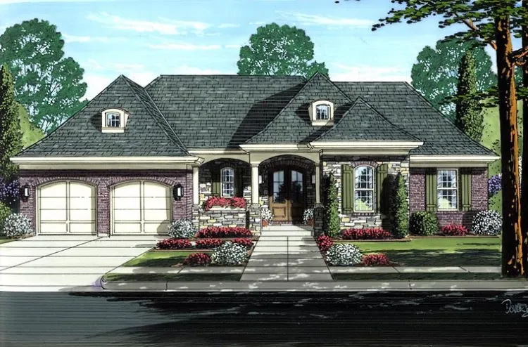 Full Rendering for House Plan #533281