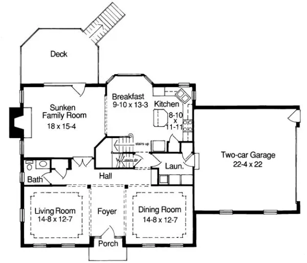 Main Floor Plan for House Plan #532110