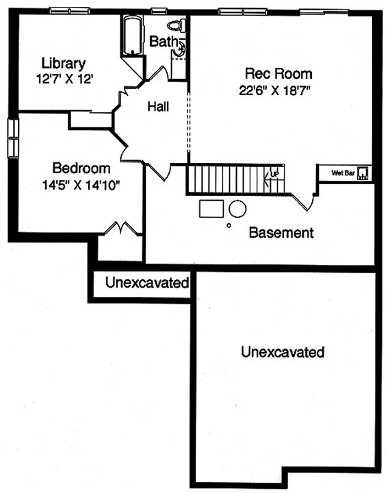 Basement Plan for House Plan #535130