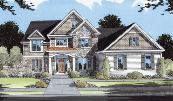 Full Rendering for House Plan #531530