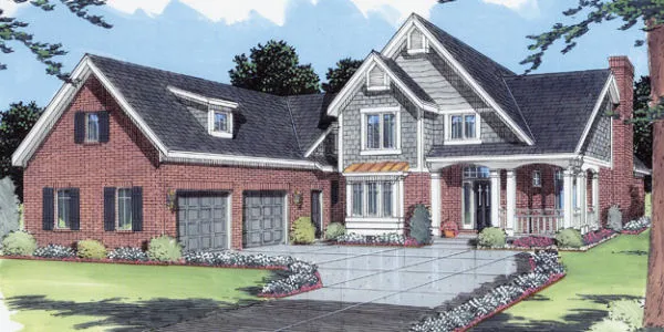 Full Rendering for House Plan #532430