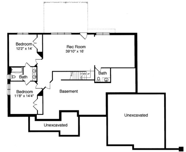 Basement Plan for House Plan #538330