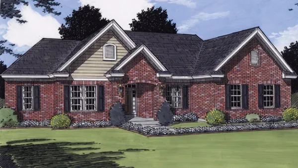 Full Rendering for House Plan #537030