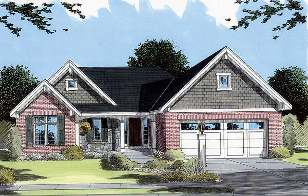 Full Rendering for House Plan #533530