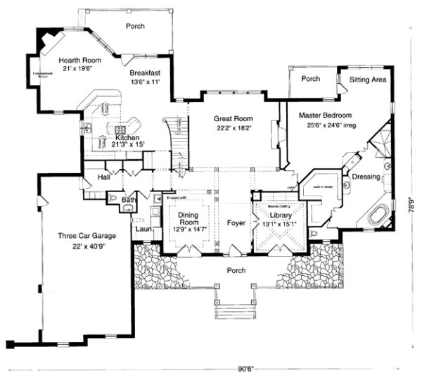 Main Floor Plan for House Plan #539620