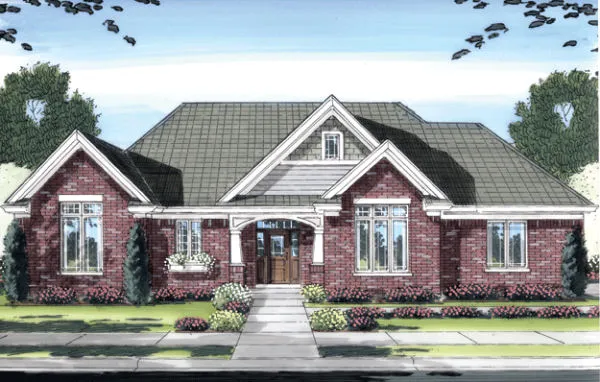 Full Rendering for House Plan #533050