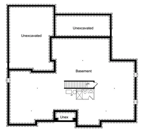 Basement Plan for House Plan #533050