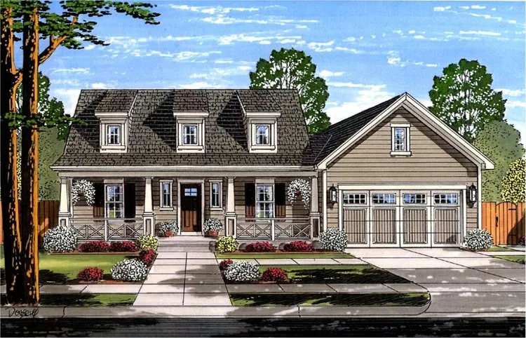 Full Rendering for House Plan #534661