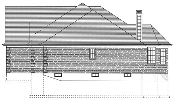 Right Elevation for House Plan #535520