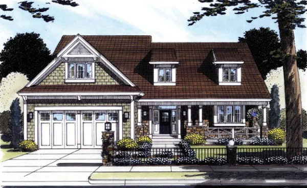 Full Rendering for House Plan #536340
