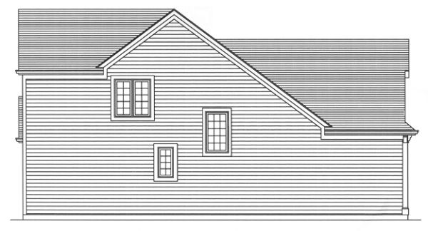 Left Elevation for House Plan #536340