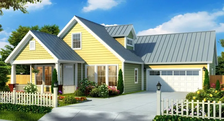 Full Rendering for House Plan #242190