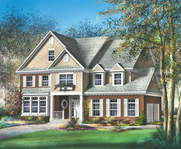 Full Rendering for House Plan #172100