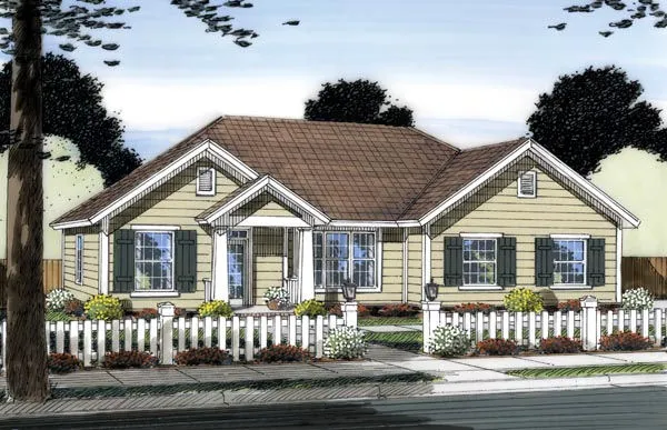 Full Rendering for House Plan #243020