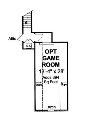 Attic Plan for House Plan #242030