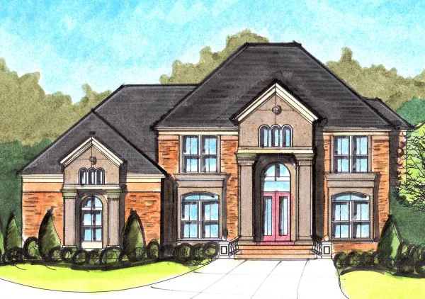 Full Rendering for House Plan #394150