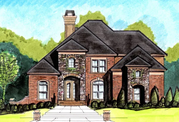 Full Rendering for House Plan #398150