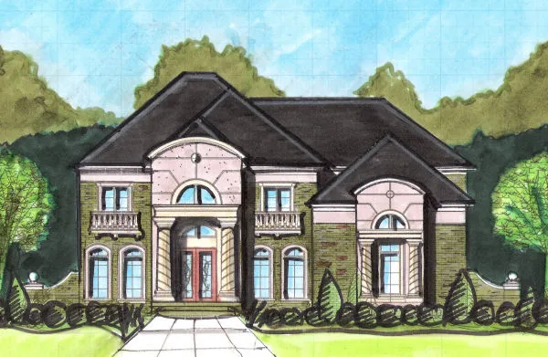 Full Rendering for House Plan #390250