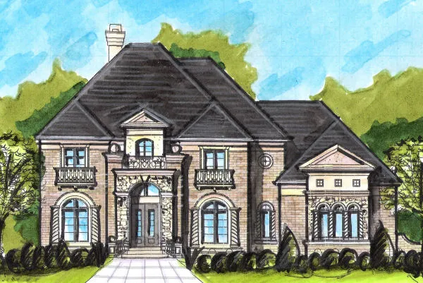 Full Rendering for House Plan #399250