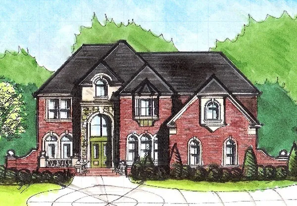 Full Rendering for House Plan #393350