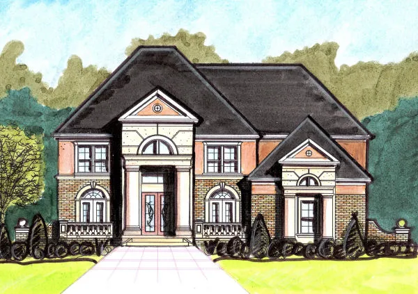Full Rendering for House Plan #392450