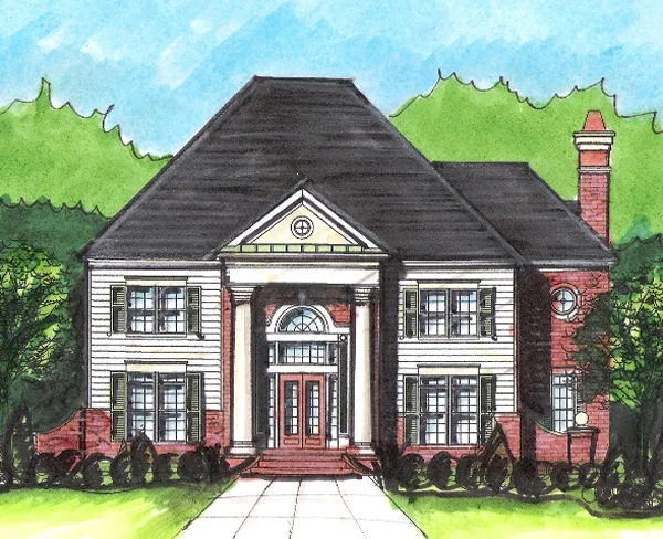 Full Rendering for House Plan #397450