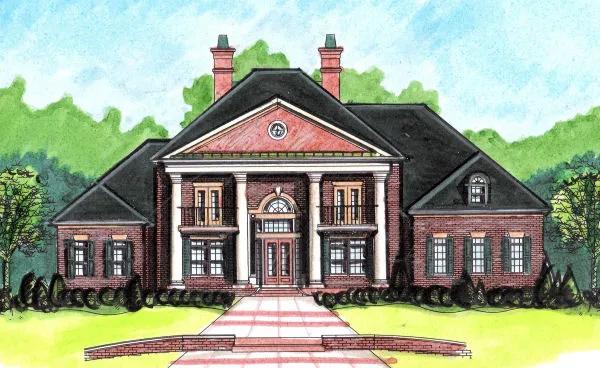 Full Rendering for House Plan #397550