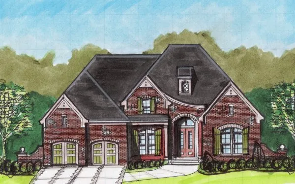Full Rendering for House Plan #393650
