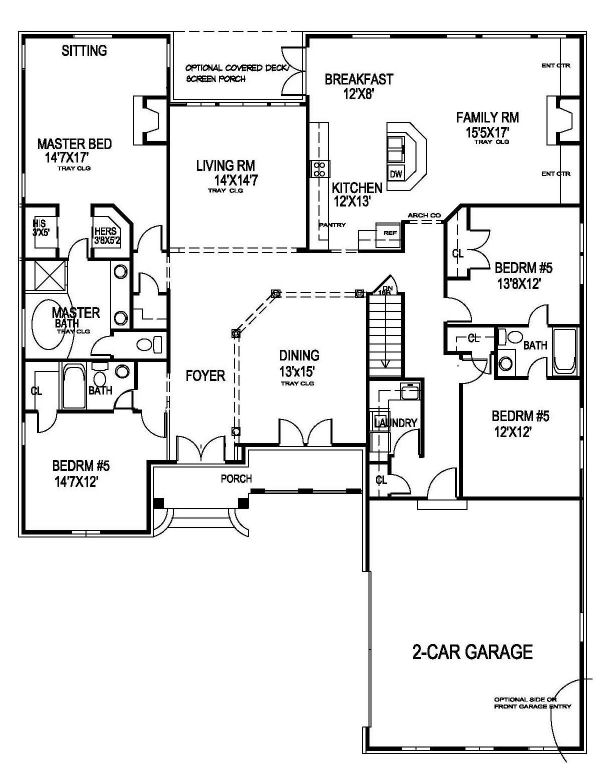 Main Floor Plan for House Plan #396650