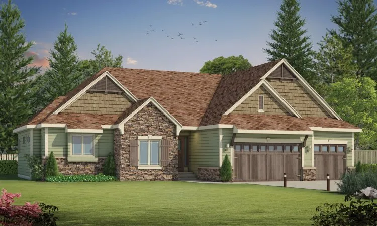 Full Rendering for House Plan #158218
