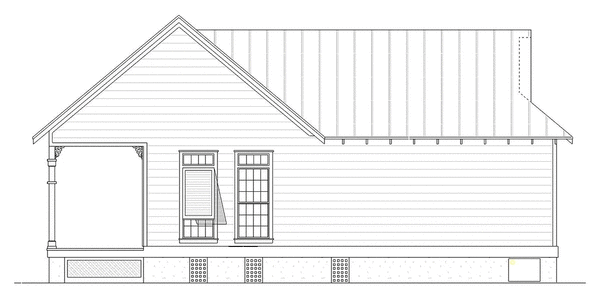 Right Elevation for House Plan #480070