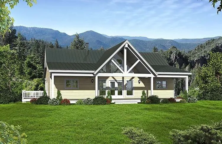 Full Rendering for House Plan #691002