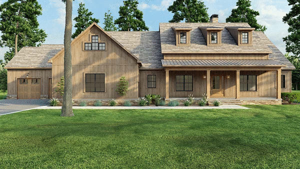 Full Rendering for House Plan #313712