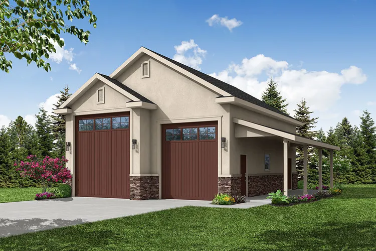 Full Rendering for House Plan #348511