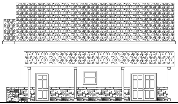 Right Elevation for House Plan #348511