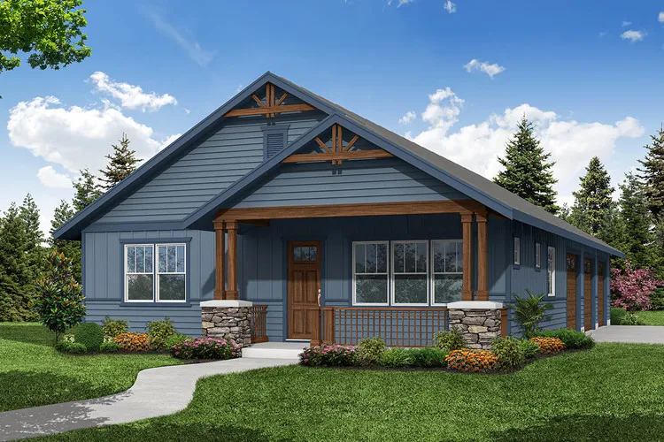 Full Rendering for House Plan #346372