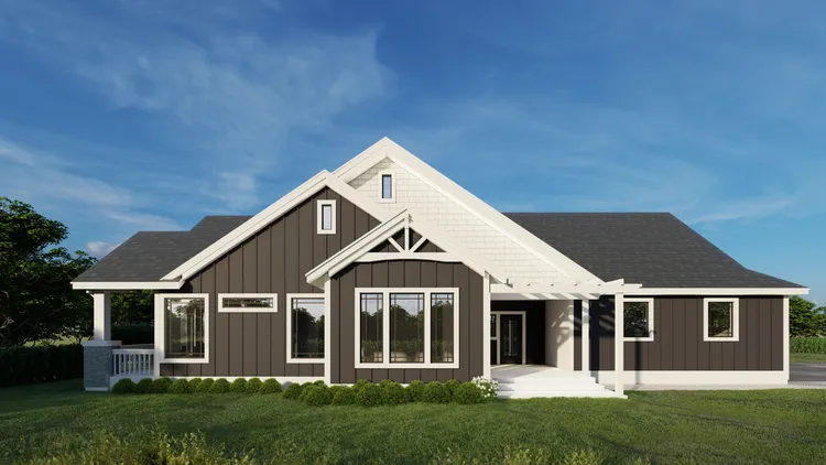 Full Rendering for House Plan #808512
