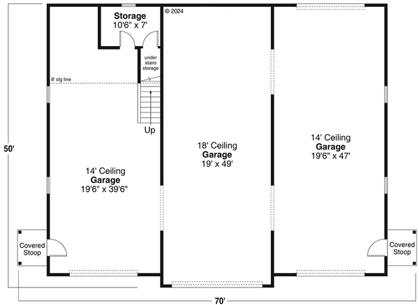 Main Floor Plan for House Plan #340813