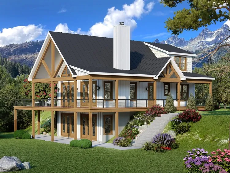 Full Rendering for House Plan #698604